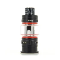 TFV18 - 7.5ml - Tank Verdampfer von SmoktechLieferumfang:1 x TFV18 (7,5ml)1 x TFV18 Meshed Coil 0.33Ω (vorinstalliert)1 x TFV18 Dual Meshed Coil 0.15Ω1 x Extra Glas1 x Ersatzteilpaket1 x HandbuchDer TFV18 ist der neue Verdampfer der TFV-Reihe von Smok. Deutlich massiver als die Vorgängerversionen, dieses Dampfmonster hat einen Durchmesser von 31,6 mm bei einer Höhe von 66,3 mm, fasst der TFV18 je nach eingebautem Widerstand bis zu 7,5 ml Liquid.10628Smoketech28,00 CHFsmoke-shop.ch28,00 CHF TFV18 - 7.5ml - Tank Verdampfer von SmoktechLieferumfang:1 x TFV18 (7,5ml)1 x TFV18 Meshed Coil 0.33Ω (vorinstalliert)1 x TFV18 Dual Meshed Coil 0.15Ω1 x Extra Glas1 x Ersatzteilpaket1 x HandbuchDer TFV18 ist der neue Verdampfer der TFV-Reihe von Smok. Deutlich massiver als die Vorgängerversionen, dieses Dampfmonster hat einen Durchmesser von 31,6 mm bei einer Höhe von 66,3 mm, fasst der TFV18 je nach eingebautem Widerstand bis zu 7,5 ml Liquid.10628Smoketech28,00 CHFsmoke-shop.ch28,00 CHF