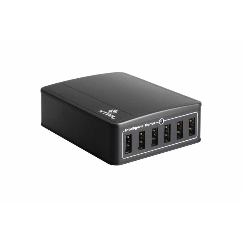 Xtar U1 six-U 6-Port USB 9A 45W AC Desktop LadegerätLöst Ladeprobleme für die gesamte Familie, Kein suchen geeigneter Adapter oder freier Steckdosen.Xtar U1 six-U  6-Port USB 9A 45W AC Desktop LadegerätXTAR 45W 6- Port USB-Ladegerät ist mit allen 5V USB-Geräten kompatibel und hat besitzt die Möglichkeit 6 Geräte gleichzeitig aufzuladenwie: Tabletts, I-Phon, Smartphone, E-CIGS, smart-watsch, USB-Akkuladegeräte, MP3 / MP4, Bluetooth Headset2138Xtar Charger18,90 CHFsmoke-shop.ch18,90 CHF
