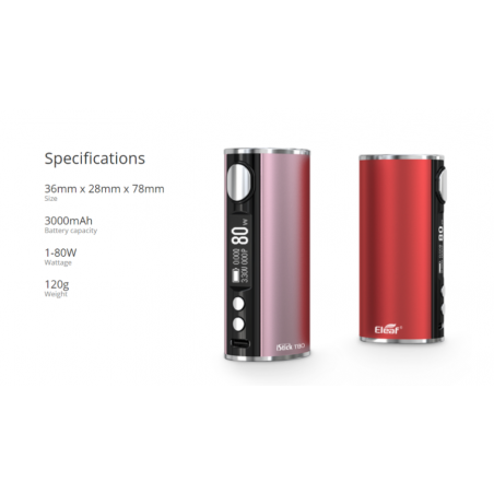 iStick T80 VW Mod von Eleaf - Box Mod iStick T80 VW Mod von Eleaf - Box Mod
