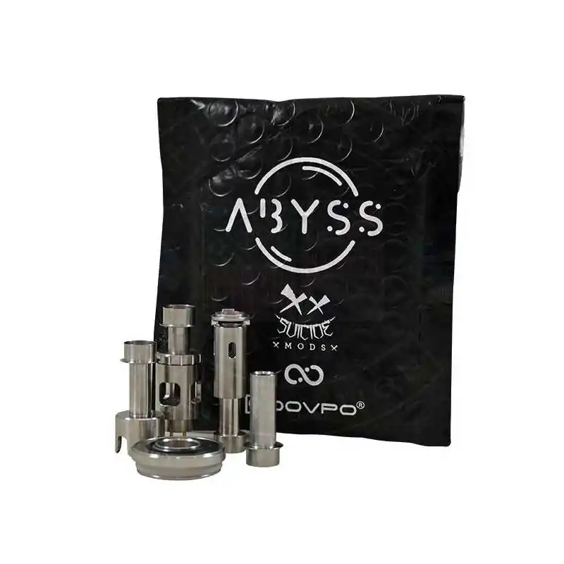 THE ABYSS SUICIDE MODS X DOVPO BRIDGE PACK 4 in 1Lieferumfang: THE ABYSS SUICIDE MODS X DOVPO BRIDGE PACK (4 Stück)Diese austauschbaren Brückenadapter können in den Abyss Tank installiert werden, um Ihr Gerät mit einer Reihe von beliebten Coils kompatibel zu machen, oder verwandeln Sie es in einen rebuildable mit dem Ether RBA Brücke.Bridge Pack ist in zwei Farben schwarz und silber erhältlich.10668Suicide Mods9,90 CHFsmoke-shop.ch9,90 CHF