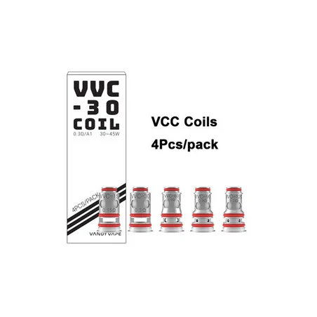 4x VVC von Vandy Vape (vers. Ohm) Mesh Verdampferköpfe