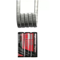 Vorgewickelte Coils (10 Stück) (NI80) Triple Fused Clapton vers. Ohm - FumytechLieferumfang: 10x Vorgewickelte Coils (10 Stück) (NI80/SS316) Clapton vers. Ohm auswählbar - FumytechVerschiedene Varianten auswählbar Ohm - Triple Fused Clapton Ni80 28x3+38 0.30ohmOhm - Clapton Ni80 26+38 0.53ohmOhm - Clapton SS316 26+34 0.40ohmOhm - Micro Fused Clapton MTL Ni80 30*2+42GA 0.88 ohmOhm - Fused Clapton Ni80 28x2+38 0.50ooh10 vorgewickelte Coils in einer Rolle 10713Fumytech8,90 CHFsmoke-shop.ch8,90 CHF