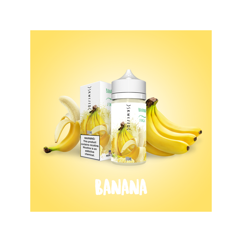 Skwezed - Banana - 0mg 100ml ShortfillLieferumfang: Skwezed - Banana - 0mg 100ml ShortfillGeschmack: frische fruchtige Bananengeschmack - stark im GeschmackEntdecken Sie den köstlichen Geschmack von Banana von SKWEZED E-Liquid, mit reichen lebendigen Noten von süßen Bananen, die die Geschmacksknospen jubeln lassen werden.Skwezed kommt als 100ml Shortfill mit 0mg Nikotin.10731Skwezed Liquid 24,90 CHFsmoke-shop.ch24,90 CHF