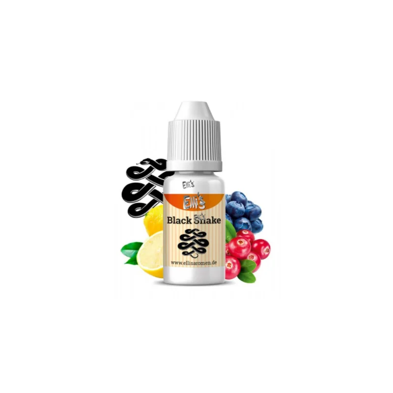 10 ml - Black Snake - Ellis Lebensmittel Aroma (DIY)Lebensmittelaroma 10ml Geschmack:&nbsp; Blaubeere, Cranberry und ein Schuss Zitrone 743Ellis Aromen6,40&nbsp;CHFsmoke-shop.ch6,40&nbsp;CHF