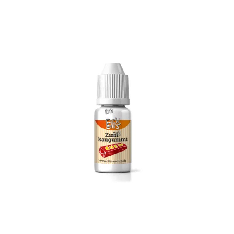 10 ml - Zimtkaugummi- Ellis Lebensmittel Aroma (DIY)Lebensmittel Aroma ZimtkaugummiGeschmack:  Zimtkaugummi Für E-Liquid und Dampfer geeignet  2152Ellis Aromen6,40 CHFsmoke-shop.ch6,40 CHF