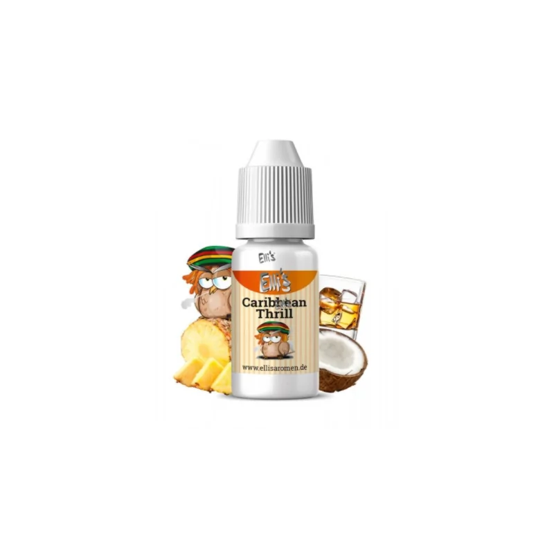 10 ml - Caribbean Thrill - Ellis Lebensmittel Aromen (DIY)Fruchtgummi &nbsp;- Ellis Lebensmittel AromaGeschmack:&nbsp;&nbsp;die Gelassenheit des Seins, Thrill aus verschiedenen Inselfrüchten10ml Flasche1039Ellis Aromen6,40&nbsp;CHFsmoke-shop.ch6,40&nbsp;CHF