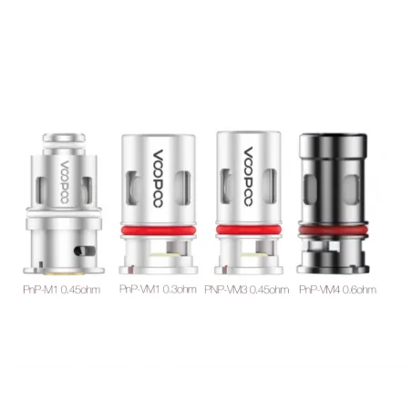 5x Verdampferköpfe PNP VM1/VM4/R2/VM6/DW60/TW20/TW30 für Vinci - VOOPOO
