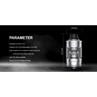 Kriemhild 2 Sub Ohm Tank Verdampfer von Vapefly (Fertigcoil) 25mmLieferumfang:1 Vapefly Kriemhild 2 Sub Ohm Tank - Verdampfer - 25 mm - 4,0/5,0 ml (P Version)1 Freecore Duplex Mesh Coil 0,2 Ohm (45 - 60 Watt)1 Freecore Mesh Coil 0,3 Ohm (40 - 55 Watt)1 Bubble Glas 5 ml1 810er Drip Tip resin blau1 510er Drip Tip Adapter1 Zubehör8459Vapefly32,00 CHFsmoke-shop.ch32,00 CHF