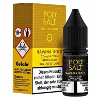 10 ml POD SALT FUSION - Havanna Gold -20 mg - Nikotinsalz Liquid