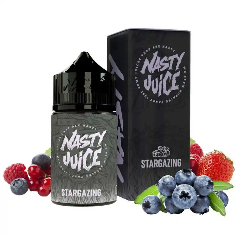 50 ml Nasty Juicy - Stargazing - 0 mg - ShortfillLieferumfang: Nasty Stargazing  von Nasty Juice - shortfill 0 mg NikotinGeschmack:  Das Stargazing Shortfill E-liquid von Nasty Berry wurde aus eine unkomplizierte Beerenfruchtmischung keiert und mit einem Minze-Kick versehen. Der Blaubeergeschmack ist vom Einatmen bis zum Ausatmen präsent und kommt mit süssen und auch scharfen Noten vollends zur Geltung. Das Ganze wurde mit einer erfrischenden und kühlenden Abgang für ein ausgewogenes Dampfen abgerundet.PG/VG 30/709666Nasty Juice18,90 CHFsmoke-shop.ch18,90 CHF