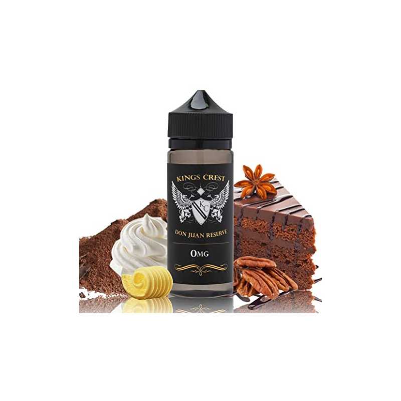 100 ml Don Juan Reserve von Kings Crest - ShortfillLieferumfang: 100 ml Don Juan Tabaco Dulce von Kings Crest - Shortfill Entdecken Sie das süsse Königreich der Kollektion Don Juan von Kings Crest!Das Liquid Tabaco Dulce verwöhnt Sie mit dem Geschmack eines hellen Tabaks, der sich raffiniert mit den vollmundigen Noten von Karamell und Schokolade vermischt. Ein süsser Mix voller Charakter! 120ml Flasche mit 100ml hochdosiertem Liquid. Zum Verdünnen mit Nikotin-Shots für den gewünschten Nikotingehalt: 2 Shots für 3mg/ml und 4 Shots für 6mg/ml. Für mehr als 2 Shots muss ein grösserer Behälter vorgesehen werden.PG/VG-Mischverhältnis: 30/70.Hergestellt in den USA.9144Kings Crest Premium Liquid USA24,90 CHFsmoke-shop.ch24,90 CHF