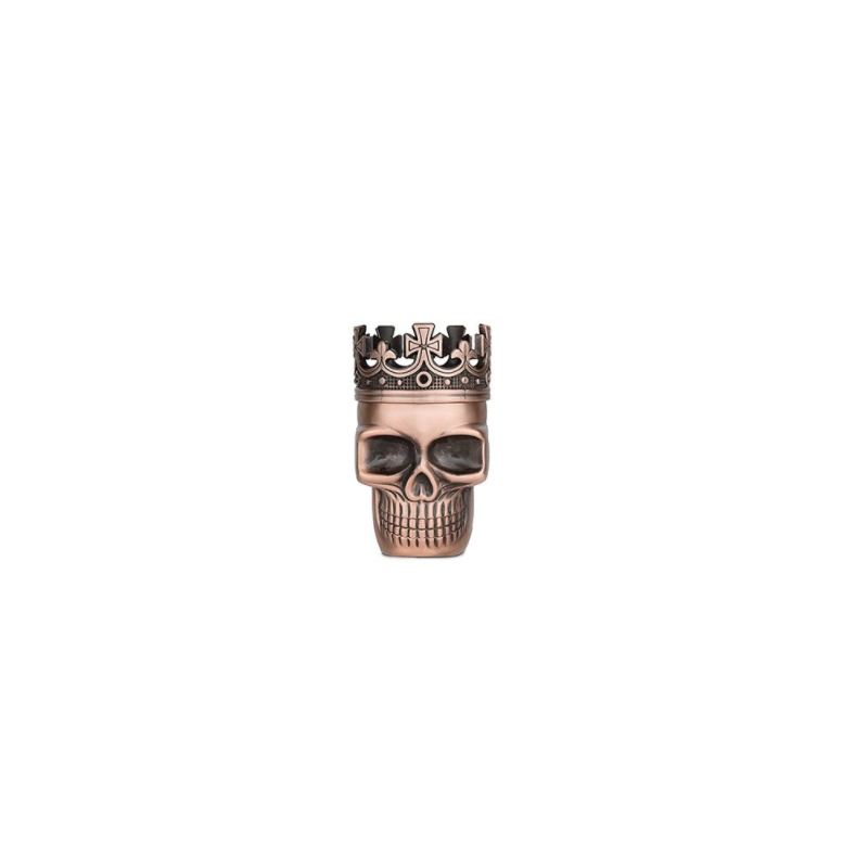 Grinder King Skull 75mm - Farbe Bronze - KräutermühleLieferumfang: 1x Kräuterschleifer in Form TotenkopfGanz aus eloxiertem Aluminium.Ursprünglicher Entwurf.Ausgestattet mit Haifischzähnen.Inklusive Pollengitter.Farbe: Bronze10879LTQ Vapor11,90 CHFsmoke-shop.ch11,90 CHF