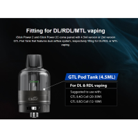 KIT ISTICK POWER 2C (+ATO GTL 4.5ML) ELEAF (2x 18650 Batterie)Inhalt 1 x iStick Power 2C Gerät 1 x GTL Pod Tank (4,5 ml) 1 x GTL 0,4-Ohm-Widerstand 1 x GTL 0,8-Ohm-Widerstand 1 x USB Typ-C Kabel 2 x Benutzerhandbuch 1 x Garantiekarte Eleaf präsentiert sein neues Kit, den iStick Power 2C. Abmessungen von 52,5 mm x 25 mm x 132,8 mm, 160 W Leistung, 165 g und drei Betriebsmodi (POWER/SMART/VOLTAGE). Dieser Bausatz arbeitet mit zwei 18650er-Batterien, die nicht im Lieferumfang enthalten sind. Das Kit kommt mit dem GTL-Zerstäuber mit einer Kapazität von 4,5 ml, kompatibel mit allen GTL-Widerständen. Er wird von unten befüllt und sein Luftstrom ist einstellbar.10910Esmoka/Eleaf44,90 CHFsmoke-shop.ch44,90 CHF