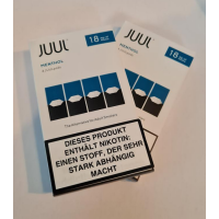 JUUL - Menthol Pods - 4 Pack TPD2 18mg Nikotin