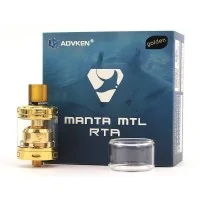 Manta MTL RTA von Advken (Selbstwickelverdampfer)Lieferumfang 1 x Manta MTL RTA1 x Reinigungstuch1 x Ersatzglas1 x Alien Schraubendreher1 x Zubehörtasche Der zur Manta Familie gehörige Manta MTL RTA aus dem Hause Advken präsentiert sich im aufwendig schönen Design mit perfekt gesetzten Details, welche nicht nur ein optisches sindern auch schützendes Highlight bieten.6162Advken Vape15,40 CHFsmoke-shop.ch15,40 CHF