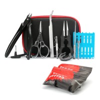 X9 Tool Kit von Coil FatherWickelset: X9 Tool Kit von Coil FatherCoil Father hat mit dem X9 Kit ein Wickelset aus hochwertigen Materialien zusammengestellt. Verpackt wird das Ganze in einem verschliessbaren Stoffetui. Dabei hat das Etui handliche Masse von 155 mm x 115 mm x 55 mm.In diesem Etui findet sich alles, was es zum Selberwickeln braucht. Das X9 Kit umfasst eine Schere, einen Seitenschneider, eine Keramikpinzette, eine rostfreie Pinzette, zwei Schraubenzieher, eine Wickelhilfe, sowie eine Reinigungsbürste und ein Coil Tool.1x Stofftasche1x klappbare Edelstahlschere1x Keramikpinzette1x Edelstahl Pinzette1x Coiltrimmer1x Wickelvorrichtung2x Schraubendreher1x Seitenschneider1x Reinigungsbürste1111417,90 CHFsmoke-shop.ch17,90 CHF