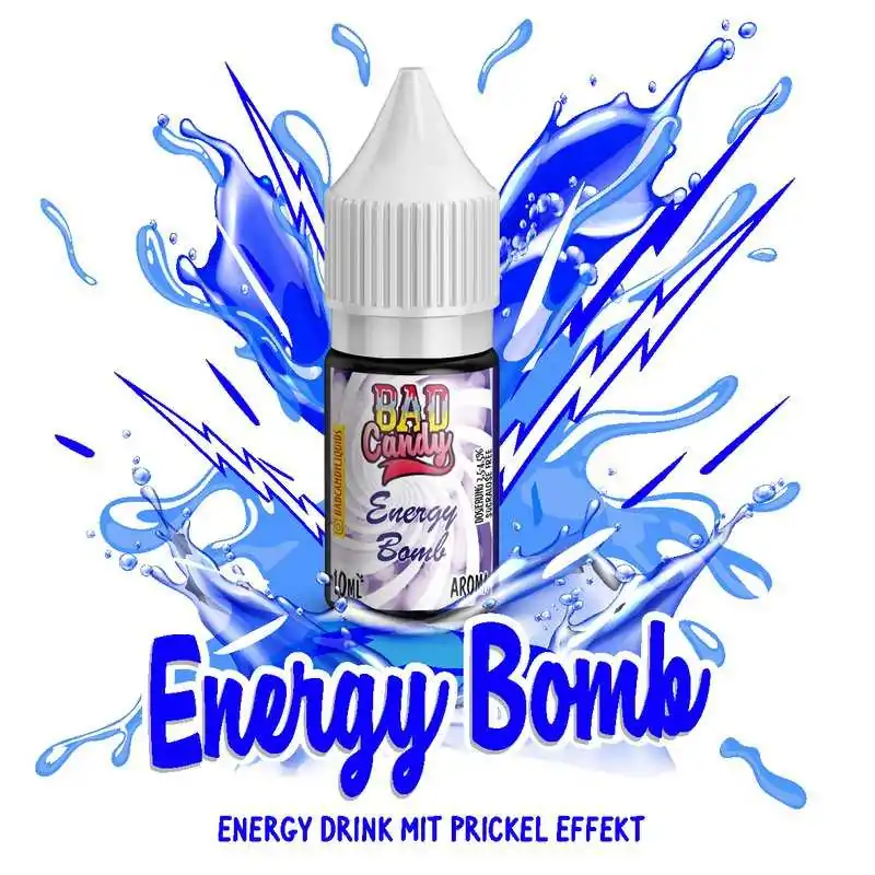 Energy Bomb - 10ml von Bad Candy - Aroma (DIY)Energy Bomb - 10ml von Bad Candy - Aroma (DIY)Das Energy Bomb Aroma ist der Geschmack einer erfrischenden Energydrink mit einer extra Portion Prickel-Effekt.Aroma nie pur dampfenArtikeltypAromen-KonzentrateHerstellerBad CandyNatürlich100% NatürlichGeschmackGetränke, SüssVerwendete AromenEnergy-DrinkInhaltsstoffeKünstliche Aromen, Naturidentische Aromen, Propylenglykol E1520FlaschenartPE-FlascheTrägerstoffPropylenglykolInhalt / Grösse10 mlHerkunftDeutschlandDosierung - Liquids ca. 8 %11140Bad Candy Vape Longfill4,50 CHFsmoke-shop.ch4,50 CHF Energy Bomb - 10ml von Bad Candy - Aroma (DIY)Energy Bomb - 10ml von Bad Candy - Aroma (DIY)Das Energy Bomb Aroma ist der Geschmack einer erfrischenden Energydrink mit einer extra Portion Prickel-Effekt.Aroma nie pur dampfenArtikeltypAromen-KonzentrateHerstellerBad CandyNatürlich100% NatürlichGeschmackGetränke, SüssVerwendete AromenEnergy-DrinkInhaltsstoffeKünstliche Aromen, Naturidentische Aromen, Propylenglykol E1520FlaschenartPE-FlascheTrägerstoffPropylenglykolInhalt / Grösse10 mlHerkunftDeutschlandDosierung - Liquids ca. 8 %11140Bad Candy Vape Longfill4,50 CHFsmoke-shop.ch4,50 CHF