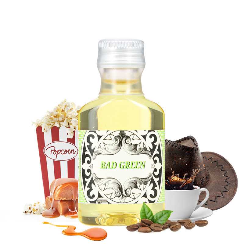 Bad Green Concentré No Bad Vap 30ml (AROMA) DIYBad Green Concentré No Bad Vap 30ml (AROMA) DIYGeschmack: Kaffee, Karamell, klassisch, PopcornEin Gourmet-Popcorn mit Karamell, Kaffee und einem Hauch von Klassik. Konzentriertes Aroma, das in einer Basis verdünnt werden soll.Ohne SuracloseJaType DIYAroma (DIY)SaveurGourmandContenance30mlLandFranceMischverhältnis10-15% Aroma nie Pur dampfen !  11165No Bad Vap - Logo - Aromen aus Frankreich7,70 CHFsmoke-shop.ch7,70 CHF