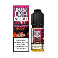 10 ml VAPOURIZ DOUBLE DRIP NIC SALT STRAWBERRY BURST 20 mg