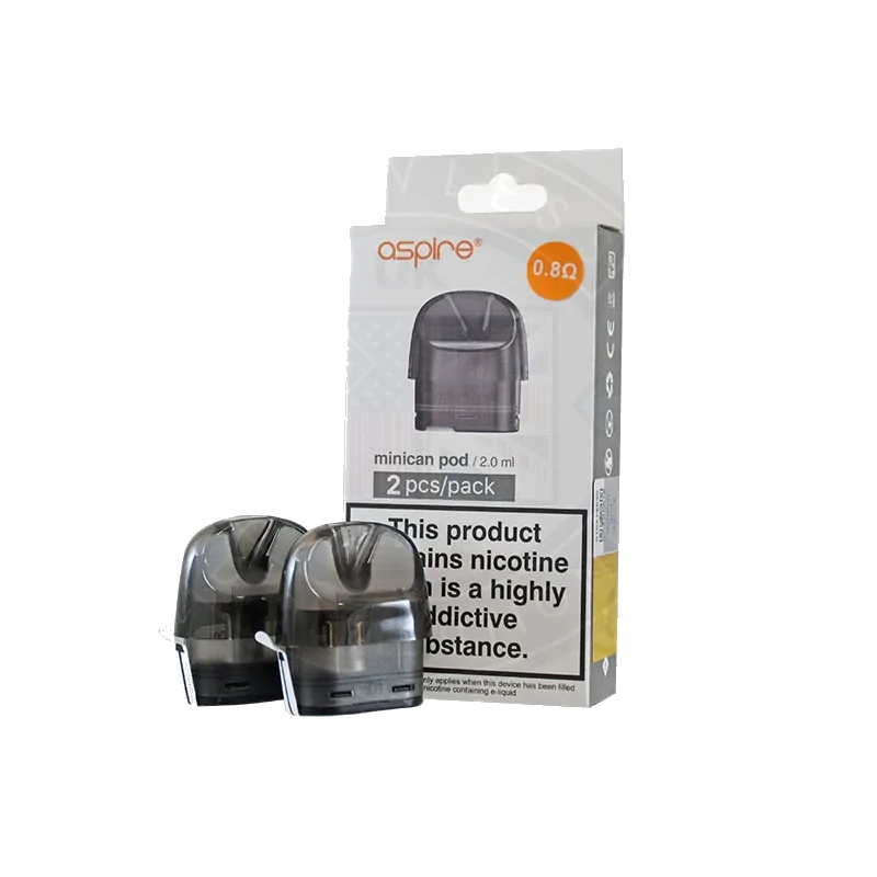 Aspire Minican+ Pod - 2 Stück von Aspire - vers. OhmLieferumfang: Aspire Minican Pod 0.8ml/2 Stück von AspireDie Aspire Minican Ersatz Pod ist ein Pod mit eingebauten 0,8ohm Spulen für Aspire Minican Pod Kit mit dem grossen Liquid Kapazität von 2ml entwickelt. Kommt in 2pcs pro PackSpezifikationen:0.8ohm (Mesh) oder 1 Ohm (mesh)Paket-Inhalt: 2 x Aspire Minican Ersatz PodsFüllmenge:  0.8 ohm = 2ml 1.0 ohm = 3ml 11285Aspire7,90 CHFsmoke-shop.ch7,90 CHF