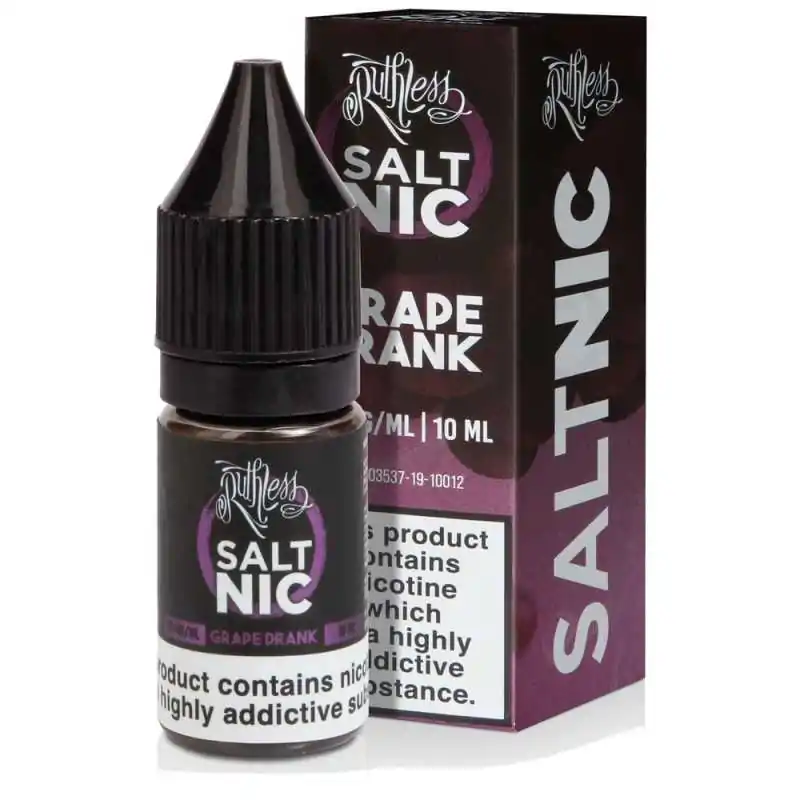 Ruthless Salt Nic Grape Drank 10ml - 20MGLieferumfang: 1x Ruthless Salt Nic Grape Drank 10ml - 20MGGeschmack:Ruthless Salt Nic Grape Drank bietet den reichhaltigen, dunklen Geschmack von Trauben mit dem zusätzlichen zuckerhaltigen Kick, um den Geschmack zu verbessern.Ruthless Salt Nic Grape Drank ist als 10ml Salt Nic erhältlich und enthält entweder 10mg oder 20mg Nikotin.50% / 50% | VG / PGNikotinsalz 20mg 11288Ruthless5,90 CHFsmoke-shop.ch5,90 CHF