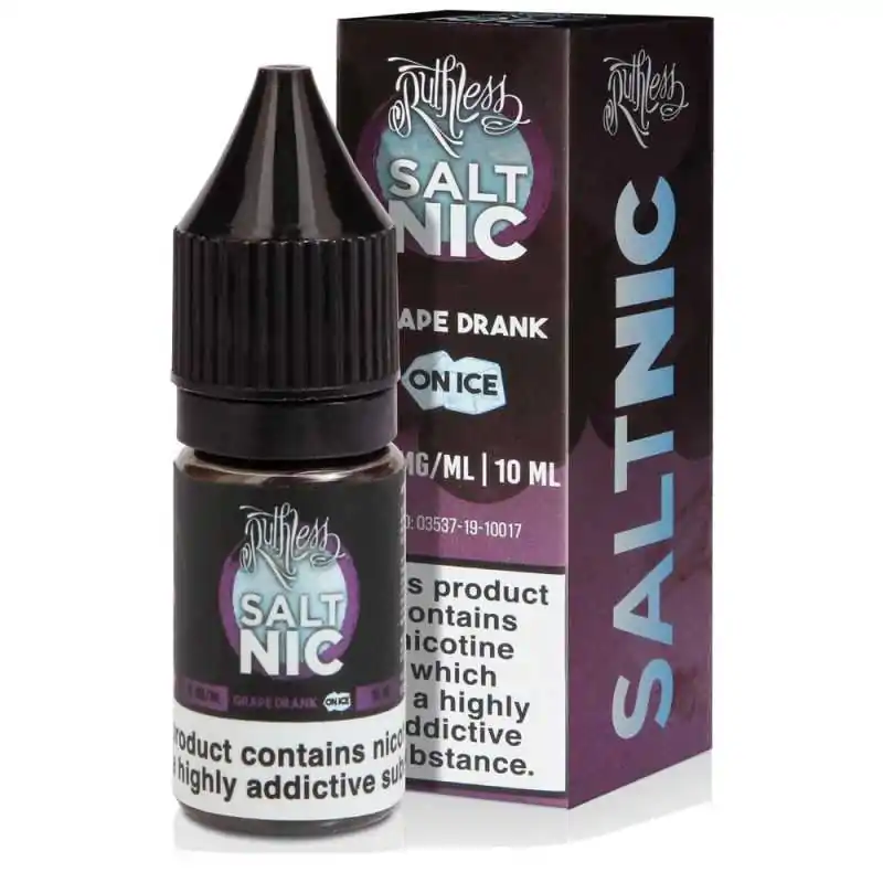 Ruthless Salt Nic Grape Drank on ICE 10ml - 20MGLieferumfang: 1x Ruthless Salt Nic Grape Drank on ICE 10ml - 20MGGeschmack:Ruthless Salt Nic Grape Drank On Ice zeichnet sich durch einen dunklen Traubengeschmack aus, der durch eine Kombination aus Limonade und Bonbons ergänzt wird, abgerundet mit Menthol.Ruthless Salt Nic Grape Drank On Ice ist als 10ml Salt Nic erhältlich und enthält entweder 10mg oder 20mg Nikotin.50% / 50% | VG / PGNikotinsalz 20mg 11287Ruthless5,90 CHFsmoke-shop.ch5,90 CHF