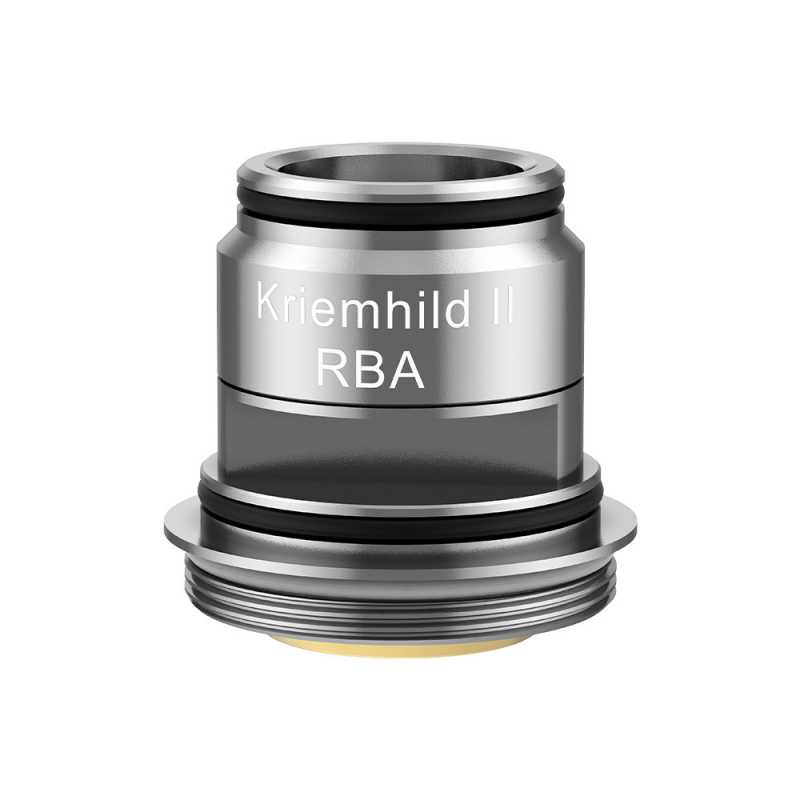 Kriemhild 2 RBA Coil von VapeflyKriemhild 2 RBA Coil von VapeflyMit der RBA Einheit lässt sich der Kriemhild 2 Tank Verdampfer auch als Selbstwickler nutzen. Dabei lässt sich das einfach gestaltete Single Coil Wickeldeck sehr einfach mit Draht und Watte bestücken. Es wurde auf ein zwei Post System gesetzt, somit ist das Wickeln sehr einfach gehalten. Die Watte wird in die dafür vorgesehenen Taschen gelegt. Das Wickeldeck bietet Platz für kleinere MTL Wicklungen oder Wicklungen in restriktiven DL Bereich. Vapefly hat die RBA für Wicklungen ab 0.6 Ohm für eine Leistung von 15 bis 25 Watt konstruiert.Nach dem Einbau der Wicklung und dem Aufschrauben der Kappe lässt sich der RBA Coil wie gewohnt von Unten in den Kriemhild 2 Verdampfer einlegen.11325Vapefly7,00 CHFsmoke-shop.ch7,00 CHF