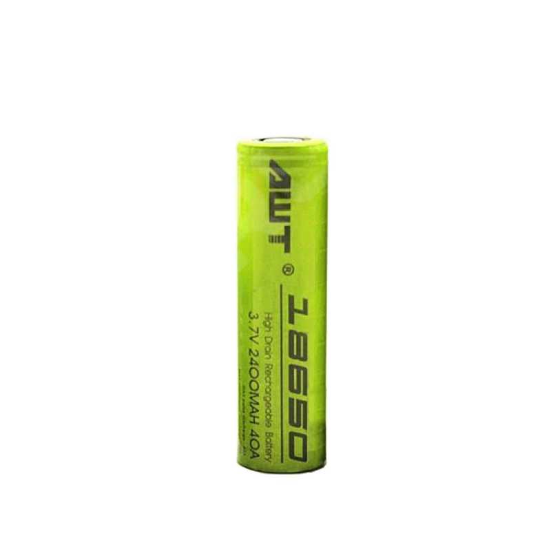 AWT 18650 Battery - 2400mah - 3,7V, 40A Lithium Ionen AkkuLieferumfang: 1 Stück AWT 18650 Battery - 2400mah  - 3,7V, 40A HG2 Lithium Ionen AkkuOriginal AWT 18650 Akkus. Erhältlich in Kapazitäten von 2400mAh Spezifikationen:    Abmessungen: 65,05mm (L) x 18,2mm (T)    Gewicht: 40G    Nominale Kapazität: 2400mAh oder 2900mAh    Nennspannung: 3.7V    Kontinuierlicher Entladestrom: 40A  11336AWT Batterien7,90 CHFsmoke-shop.ch7,90 CHF AWT 18650 Battery - 2400mah - 3,7V, 40A Lithium Ionen AkkuLieferumfang: 1 Stück AWT 18650 Battery - 2400mah  - 3,7V, 40A HG2 Lithium Ionen AkkuOriginal AWT 18650 Akkus. Erhältlich in Kapazitäten von 2400mAh Spezifikationen:    Abmessungen: 65,05mm (L) x 18,2mm (T)    Gewicht: 40G    Nominale Kapazität: 2400mAh oder 2900mAh    Nennspannung: 3.7V    Kontinuierlicher Entladestrom: 40A  11336AWT Batterien7,90 CHFsmoke-shop.ch7,90 CHF