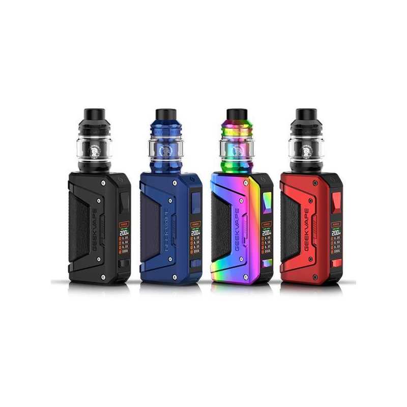 L200 Aegis (Legend 2) Kit mit Z-Sub Ohm Tank von Geekvape (2x 18650)Lieferumfang: L200 Aegis Kit mit Z-Sub Ohm Tank von Geekvape (2x 18650)1 x Aegis Legend 2 Mod (ohne Akkus)1 x Z Sub-Ohm Tank 2021 (5.5ml)2 x Geekvape Z Series Coil (installiert: 0.2Ω 70-80W; Ersatz: 0.25Ω 45-57W)1 x Coil Tool1 x USB-C Kabel1 x Ersatzglas ( 5.5ml)1 x ErsatzteiletütchenBetrieben mit 2x 18650 Batterien (nicht im Lieferumfang enthalten)11340geekvape68,00 CHFsmoke-shop.ch68,00 CHF