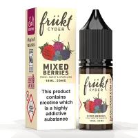 FRUKT CYDER SALT MIXED BERRIES 10ML - 20mgFRUKT CYDER SALT MIXED BERRIES 10ML - 20mgGeschmack:Frukt Cyder ist ein saftiger und köstlich erfrischender Geschmack, sehr ähnlich wie ein bekanntes alkoholisches Getränk, aber ohne den Kater.Dieser klassische Cidre-Geschmack wurde fachmännisch in Vape-Form nachgebildet. Eine Kombination aus wilden Beeren, darunter Blaubeeren und Himbeeren, die Sie erfrischt und Lust auf mehr von diesem saftigen Favoriten machen wird! PG/VG-Verhältnis: 50/50Nikotinsalz11198Frükt Cyder6,90 CHFsmoke-shop.ch6,90 CHF