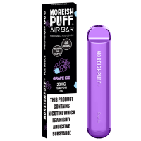 Moreish Puff Air Bar Disposable Pod Device - Grape Ice 20mg 2mlMoreish Puff Air Bar Disposable Pod Device - Grape Ice 20mg 2ml - Einweg E-ZigaretteGrape Ice ist eine durstlöschende Mischung aus dunklen Trauben, gefolgt von einer luftigen Welle von erfrischendem Eis beim Ausatmen.  Grape Ice Einweggerät: 20mg Nik-Salz Bis zu 575 Züge mit unglaublichem Geschmack. Erstaunliche Qualität60% | 40% VG / PG60% | 50% VG / PG- 20mg Nikotin- Größe (mm): 10,3 x 18 x 106- Batteriekapazität: 350mAh- Saftkapazität: 2ml- Widerstand: 1.8ohm- Spannung: 3.7V- Gewicht: 20g- Züge: ca 500  Nicht aufladbar /Einweg E-zigarette / E-Shisha 11394Moreish Puff UK Liquids4,10 CHFsmoke-shop.ch4,10 CHF
