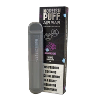 Moreish Puff Air Bar Disposable Pod Device - Grape Ice 20mg 2mlMoreish Puff Air Bar Disposable Pod Device - Grape Ice 20mg 2ml - Einweg E-ZigaretteGrape Ice ist eine durstlöschende Mischung aus dunklen Trauben, gefolgt von einer luftigen Welle von erfrischendem Eis beim Ausatmen.  Grape Ice Einweggerät: 20mg Nik-Salz Bis zu 575 Züge mit unglaublichem Geschmack. Erstaunliche Qualität60% | 40% VG / PG60% | 50% VG / PG- 20mg Nikotin- Größe (mm): 10,3 x 18 x 106- Batteriekapazität: 350mAh- Saftkapazität: 2ml- Widerstand: 1.8ohm- Spannung: 3.7V- Gewicht: 20g- Züge: ca 500  Nicht aufladbar /Einweg E-zigarette / E-Shisha 11394Moreish Puff UK Liquids4,10 CHFsmoke-shop.ch4,10 CHF