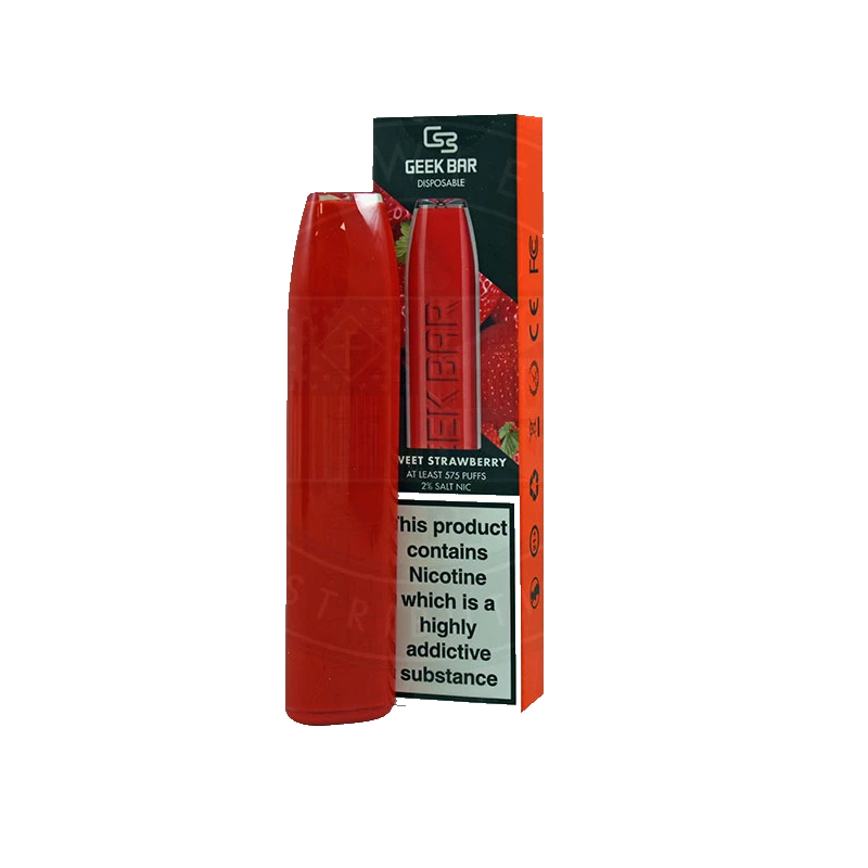 Geek Bar Disposable Device Sweet Strawberry 2% Salt Nic/2.0mlLieferumfang: Geek Bar Disposable Device Sweet Strawberry 2% Salt Nic/2.0ml (Einweg E-Zigarette)Die GEEK BAR Sweet Strawberry Disposable Vape kommt mit vorgefüllten 2% Nikotin Salz Saft mit 500mAh Hochspannungsbatterie. Und die GEEK BAR Einweg-Pod-Gerät können Sie etwa 575 Puffs bringen. Mit konstanter Leistung und konsistenten Geschmack System, das GEEK BAR Einweg-Pod-Gerät müssen Sie dichte Wolken und erstaunlichen Geschmack zu bringen. Kommt mit 2ml Kapazität. Hauptmerkmale:2% Nic Salt vorgefüllte Saft für echte &amp;smooth GeschmackSolide Throat Hit mit tiefen ZufriedenheitModisches Design mit komfortablem HandgefühlVerschiedene köstliche Geschmacksrichtungen sind verfügbar2ml Hülse mit außergewöhnlichen fruchtigen Aromen.Vorgefüllte Hülse. TPD BEREITSchlankes, modernes und diskretes Format.Eingebauter 500mAh-Akku.Automatische Auslosung.20mg Nikotin Flüssigkeit.Vape 550 Züge auf Ihrer E-Zigarette mit großartigem Geschmack.11406geekvape3,50 CHFsmoke-shop.ch3,50 CHF