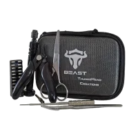 TAUREN BEAST VAPE TOOL KIT - WickelsetLieferumfang: TAUREN BEAST VAPE TOOL KITDie Tauren Beast Tool Kit von Thunderhead Kreationen ist ein großes Kit für Spule Bauherren vor allem für diejenigen, die auf dem Sprung, seine super kompakte Größe macht es einfach, nur in die Tasche schlüpfen, ohne zu bemerken, zu viel, das Tool-Kit kommt mit allem, was benötigt wird, ein Paar von gebogenen Pinzette, um die Spulen eine gute Squeeze nach pulsing, ein Paar Drahtschneider, um den Draht zurechtzuschneiden, eine Schere, um die Baumwolle zurechtzuschneiden, eine Spulenschablone, um den Bau zu erleichtern, eine Anleitung zum Trimmen der Beine, um jedes Mal perfekte Spulen zu erhalten, eine Reinigungsbürste aus rostfreiem Stahl, um die Spulen ab und zu zu säubern, wenn ein Wiederaufbau nicht erforderlich ist, ein Schraubendrehersatz und ein Inbusschlüssel.&nbsp;Thunderhead Kreationen haben versucht, an alles zu denken, dass der moderne Tag Bauherr braucht alles in einem kleinen leicht zu transportieren zip up Fall.&nbsp;11414Thunderhead19,90&nbsp;CHFsmoke-shop.ch19,90&nbsp;CHF