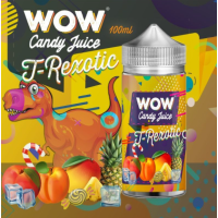 T-Rexotic 0mg 100ml - WOW by Candy JuiceT-Rexotic 0mg 100ml - WOW by Candy Juice Geshmack:Weiche Mango, saftige Ananas und zarter Pfirsich mit einem Hauch von frischem Bonbon!  Marke Candy JuiceLand FrankreichFruchtig-frischer GeschmackVerhältnis PG/VG 40/60Verpackung 120ml PE-Flasche mit kindersicherem VerschlussInhalt 100mlNikotin-Dosierung 0mgSucralose Nein 11444WOW - Candy Juice - Frankreich22,00 CHFsmoke-shop.ch22,00 CHF