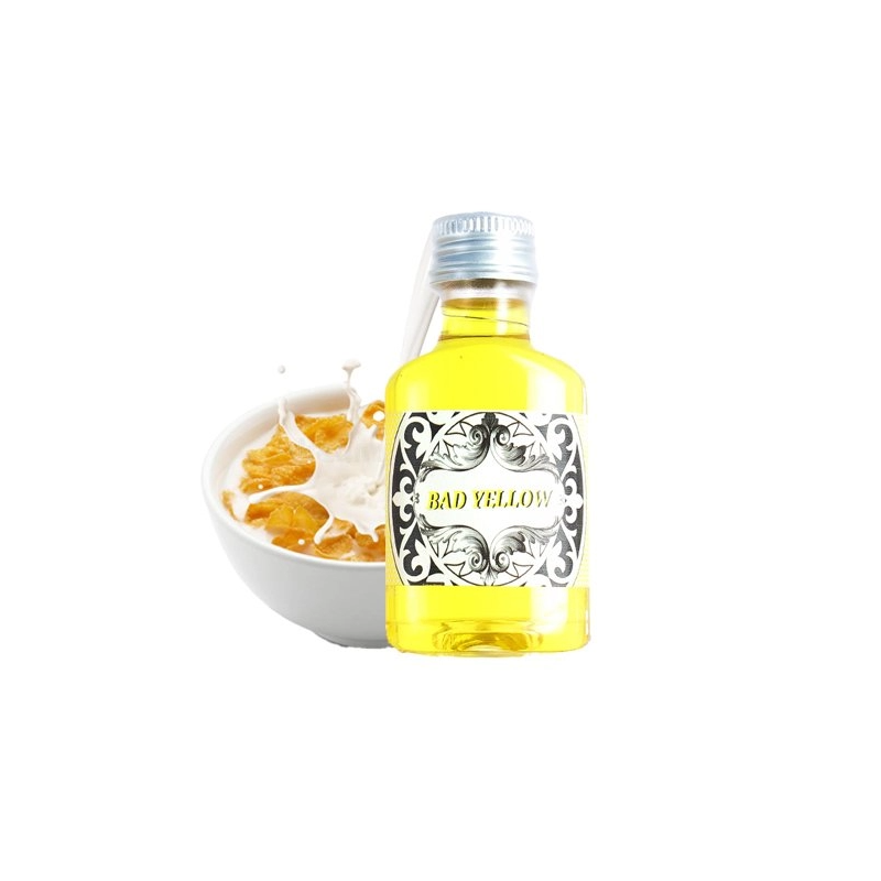 Bad Yellow Concentré No Bad Vap 30ml (AROMA) DIYBad Yellow Concentré No Bad Vap 30ml (AROMA) DIYGeschmack: Eine Schüssel Müsli mit Milch für einen leckeren Morgen. Konzentriertes Aroma, das in einer Basis verdünnt werden soll. Ohne sucralosejaType DIYConcentréSaveurGourmandContenance30mlPaysFranceMischverhältnis10-15% Aroma nie Pur dampfen !  11460No Bad Vap - Logo - Aromen aus Frankreich7,70 CHFsmoke-shop.ch7,70 CHF