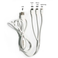 Multifunktions - USB Kabel 3 in 1 Type C, Micro USB, Lightning (Iphone)LieferumfangMultifunktions - USB Kabel 3 in 1 Type C, Micro USB, Lightning (Iphone) 3 in 1 Kabel.Eingang: USBAusgänge: Lightning, Typ C und Micro Usb.Schnellladung: 2,1 A für 3 Geräte gleichzeitig.Anti-Knoten-Kabel.Gesamtlänge mit Kabel: 120cm11492Smoke-Shop.ch6,90 CHFsmoke-shop.ch6,90 CHF