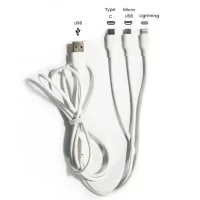 Multifunktions - USB Kabel 3 in 1 Type C, Micro USB, Lightning (Iphone)LieferumfangMultifunktions - USB Kabel 3 in 1 Type C, Micro USB, Lightning (Iphone) 3 in 1 Kabel.Eingang: USBAusgänge: Lightning, Typ C und Micro Usb.Schnellladung: 2,1 A für 3 Geräte gleichzeitig.Anti-Knoten-Kabel.Gesamtlänge mit Kabel: 120cm11492Smoke-Shop.ch4,80 CHFsmoke-shop.ch4,80 CHF