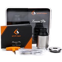 GeekVape Tsunami Pro 25 mm RDALieferumfang:1x GeekVape Tsunami 25 mm1x Ersatzteilset1x Wide open Delrin Drip Tip1x Diagonal Delrin Drip Tip1x Edelstahl 510 Drip Tip1x 510er AdapterEigenschaftenDrip Tip Height: 12 mm Height: 36 mm (thread and drip tip excluded) Outside Diameter: 25 mm 4200geekvape14,00 CHFsmoke-shop.ch14,00 CHF