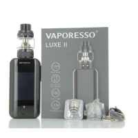 Kit Luxe 2 + Box Mod + NRG-S 8ml Verdampfer von Vaporesso - StarterkitKit Luxe 2 + NRG-S 8ml Vaporesso - StarterkitInhalt :1 x Mod LUXE II1 x NRG-S (8 ml)1 × GT4 Maschenwiderstand 0,15Ω (vorinstalliert)1 × GT Maschenwiderstand 0,18Ω1 × Ersatzglas (5 ml)1 × Dichtungssatz1 × Micro-USB-Kabel1 × Benutzerhandbuch1 × GarantiekarteBetrieben mit 2x 18650 Batterien (Nicht im Lieferumfang dabei)Vaporesso präsentiert das dritte Modell der Luxe-Serie: das Luxe II Kit.Das Kit besteht aus einer Dual-Batterie 18650 Luxe II Mod, gekoppelt mit einem 8ml NRG-S Zerstäuber.Der Luxe II Mod verfügt jetzt über einen AXON Chip mit einer neuen Schnittstelle und mehr Optionen wie z.B. den Pulse-ModusDer NRG-S Zerstäuber hat ein Fassungsvermögen von 5 oder 8ml, die Befüllung erfolgt durch die Spitze mit einem ausgeklügelten System auf Drehpunkt getan. Der NRG-S wird durch seine Kompatibilität mit allen Widerständen der GT-Serie von Vaporesso alle Liebhaber des großen, leckeren Dampfes zufriedenstellen.11543Vaporesso98,40 CHFsmoke-shop.ch98,40 CHF