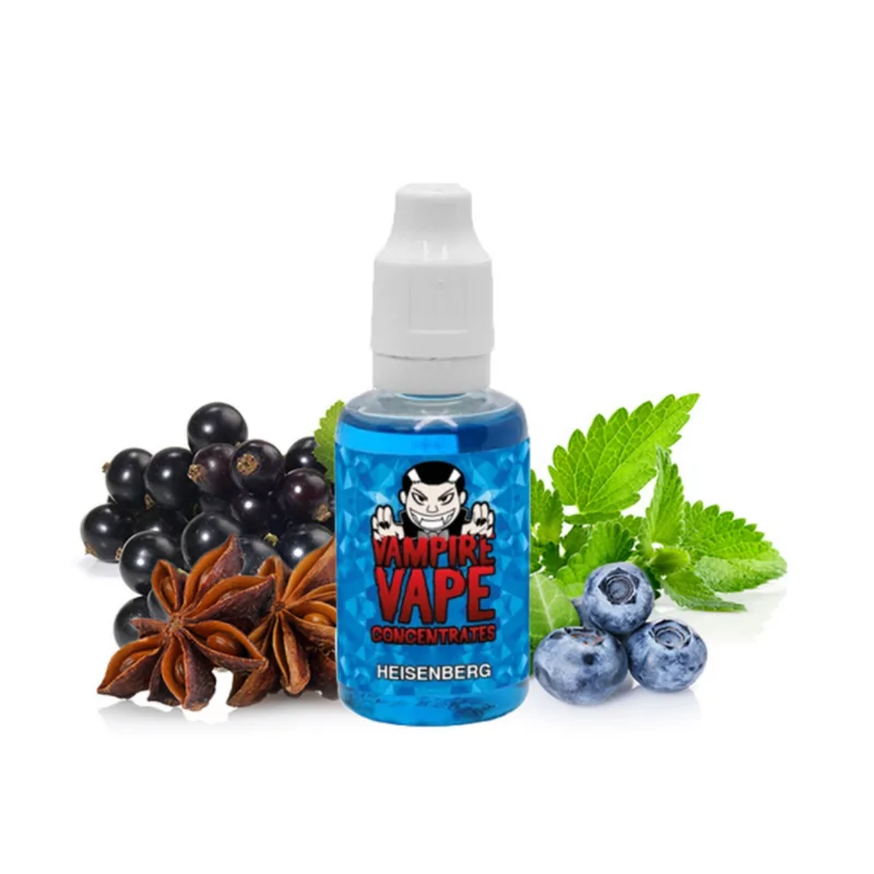 Aroma - HEISENBERG - 30 ml von Vampire Vape (DIY)Lieferumfang: 1x 30 ml Aroma HEISENBWERG  von Vampire Vape Vampire Vape Aroma 30 ml HeisenbergGeschmack:  Typisch Heisenberg , fruchtig mit kühler Note Ein fruchtiger Unterton und einem kühlen Nachgang.Dosierempfehlung : ca. 10-15 %Aroma nie pur Dampfen!1809Vampire Vape12,00 CHFsmoke-shop.ch12,00 CHF