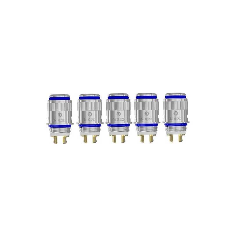 EGO One CL-NI Coils / Heads - 5 VerdampferköpfeLieferumfang:  1x 5er pack Verdampferlöpfe für evic-VT ode Ego One 0.2 ohm mit Titanwicklungfür extremes Subohm Dampfen1329Joyetech8,90 CHFsmoke-shop.ch8,90 CHF