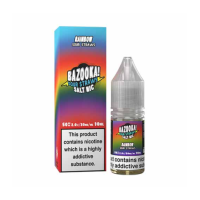 Bazooka Sour Straws Salt Nic Rainbow 10ml - 20mg