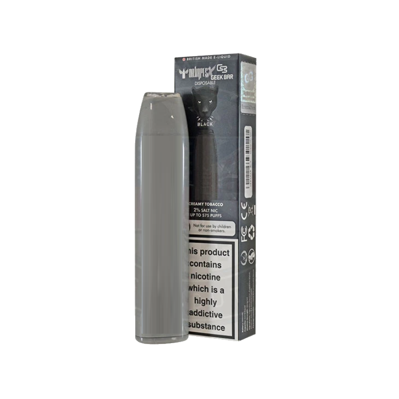 Geek Bar X Dr Vapes Disposable - Black - Creamy Tobacco- Salt NicGeek Bar X Dr Vapes Disposable - Black 2ml Salt Nic (Einweg E-Zigarette)2ml Hülse mit außergewöhnlichen fruchtigen Aromen.Vorgefüllte Hülse. TPD BEREITSchlankes, modernes und diskretes Format.Eingebauter 500mAh-Akku.Automatische Auslosung.20mg Nikotin Flüssigkeit.Vape 550 Züge auf Ihrer E-Zigarette mit großartigem Geschmack.11729geekvape4,20 CHFsmoke-shop.ch4,20 CHF