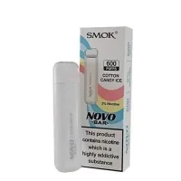 Smok Novo Bar Cotton Candy Ice Disposable Vape (Einweg E-Zigarette)Smok Novo Bar Cotton Candy Ice Disposable Vape (Einweg E-Zigarette))Der NOVO Disposable ist ein Einweggerät von SMOK, das mit 2 ml E-Liquid auf Nikotinsalzbasis in einer Reihe von beliebten Geschmacksrichtungen gefüllt ist. Es gibt keine Notwendigkeit, es mit e-Flüssigkeit nachzufüllen, es aufzuladen oder Hülsen oder Spulen zu wechseln. Einfach inhalieren und dampfen.Geschmacksrichtung: Zuckerwatte und EisDer NOVO vape ist kompakt und leicht, perfekt für die Verwendung auf Reisen, beim Pendeln, beim Ausgehen oder einfach als praktisches Ersatzgerät. Mit einem 600mAh-Akku reicht jeder VVOW für bis zu 600 Züge. Verwenden Sie den VVOW gemäß den Anweisungen und stellen Sie sicher, dass das Produkt für Kinder unerreichbar ist. Bitte beachten Sie, dass dieses Produkt auch Spuren von Nüssen enthalten kann.SPEZIFIKATIONENMarke: SMOK NOVO2ml e-Flüssigkeit600 ZügeINKLUSIVE1 x NOVO Bar Einweg11733Smoketech3,40 CHFsmoke-shop.ch3,40 CHF