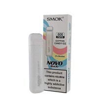 Smok Novo Bar Cotton Candy Ice Disposable Vape (Einweg E-Zigarette)Smok Novo Bar Cotton Candy Ice Disposable Vape (Einweg E-Zigarette))Der NOVO Disposable ist ein Einweggerät von SMOK, das mit 2 ml E-Liquid auf Nikotinsalzbasis in einer Reihe von beliebten Geschmacksrichtungen gefüllt ist. Es gibt keine Notwendigkeit, es mit e-Flüssigkeit nachzufüllen, es aufzuladen oder Hülsen oder Spulen zu wechseln. Einfach inhalieren und dampfen.Geschmacksrichtung: Zuckerwatte und EisDer NOVO vape ist kompakt und leicht, perfekt für die Verwendung auf Reisen, beim Pendeln, beim Ausgehen oder einfach als praktisches Ersatzgerät. Mit einem 600mAh-Akku reicht jeder VVOW für bis zu 600 Züge. Verwenden Sie den VVOW gemäß den Anweisungen und stellen Sie sicher, dass das Produkt für Kinder unerreichbar ist. Bitte beachten Sie, dass dieses Produkt auch Spuren von Nüssen enthalten kann.SPEZIFIKATIONENMarke: SMOK NOVO2ml e-Flüssigkeit600 ZügeINKLUSIVE1 x NOVO Bar Einweg11733Smoketech4,10 CHFsmoke-shop.ch4,10 CHF