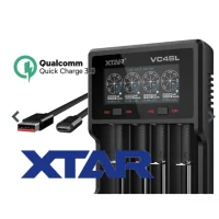 VC4SL - QC3.0- Ladegerät von XTAR - (21700) USB-CVC4SL - QC3.0- Ladegerät von XTAR - Ladegerät für Li-Ion, Ni-MH (21700) USB-C Die Königsklasse der VC-Serie. Die bereits bestens ausgestattete VC4S wurde auf Wunsch vieler Kunden um Manuale Ladestrom Einstellung und Support für Elektronisch geschützte 20700/21700 Akkus ergänzt. Das Ladegerät eignet sich sowohl für Anfänger als auch für fortgeschrittene Anwender, die über ihre Akkus mehr als nur "voll" oder "leer" erfahren möchten.11767Xtar Charger29,90 CHFsmoke-shop.ch29,90 CHF