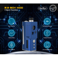 2.0 Box Mod Kit von Ambition Mods und Sunbox - Blau2.0 Box Mod Kit von Ambition Mods und SunboxDer 2.0 Box Mod von Ambition Mods und Sunbox entstand durch eine Kooperation dieser zwei Firmen und überzeugt durch ihr Design sowie das Preisleistungsverhältnis. Diese Boro-Tank Box verfügt über ein 60W Board und ist lediglich 82mm hoch und super kompakt. Wir bieten in diesem Kit Ihnen ein umfassendes Paket. Im Kit enthalten sind folgende Artikel: 1 x 2.0 Box Mod1 x Diesel Bridge1 x Boro Tank1 x Ersatzset1 x ManualDetails zur Easy Side Box Mod 60W von Ambition Mods und Sunbox:Grösse: 82mm x 28mm x 43mmBildschirm: 0.91 OLED ScreenGewicht: 168gOutput Power: 1W - 60WOutput Voltage: 0.5V - 8VAkku: 18650 (Akku nicht enthalten)11846Sunbox119,90 CHFsmoke-shop.ch119,90 CHF