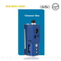2.0 Box Mod Kit von Ambition Mods und Sunbox - Blau2.0 Box Mod Kit von Ambition Mods und SunboxDer 2.0 Box Mod von Ambition Mods und Sunbox entstand durch eine Kooperation dieser zwei Firmen und überzeugt durch ihr Design sowie das Preisleistungsverhältnis. Diese Boro-Tank Box verfügt über ein 60W Board und ist lediglich 82mm hoch und super kompakt. Wir bieten in diesem Kit Ihnen ein umfassendes Paket. Im Kit enthalten sind folgende Artikel: 1 x 2.0 Box Mod1 x Diesel Bridge1 x Boro Tank1 x Ersatzset1 x ManualDetails zur Easy Side Box Mod 60W von Ambition Mods und Sunbox:Grösse: 82mm x 28mm x 43mmBildschirm: 0.91 OLED ScreenGewicht: 168gOutput Power: 1W - 60WOutput Voltage: 0.5V - 8VAkku: 18650 (Akku nicht enthalten)11846Sunbox83,90 CHFsmoke-shop.ch83,90 CHF