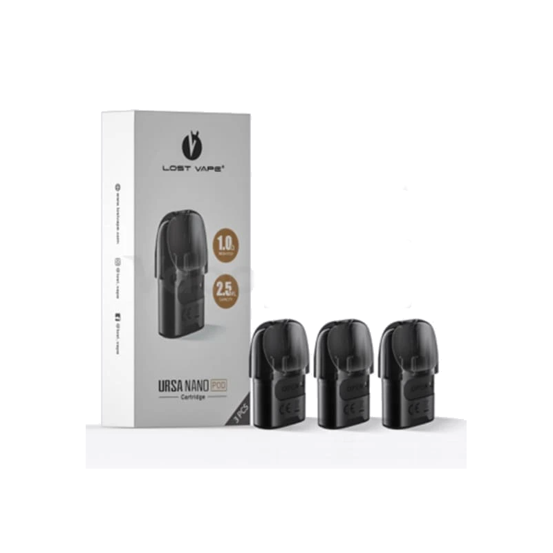 LOST VAPE Ursa Nano / Baby / Pro Ersatz Pods 3 Pack V1/V2/V3LOST VAPE Ursa Nano Ersatz Pods 3 PackErsatz Ursa Nano Pods von Lost Vape erhältlich in 0,8ohm und 1,0ohm und kommt in Packungen mit 3.Lost Vape Ursa Nano Pod Cartridge ist für Lost Vape Ursa Nano Pod Kit konzipiert. Es ist ein nachfüllbarer 2.0ml Pod mit auslaufsicherer Konstruktion und einem komfortablen Drip Tip. Integriert in zwei Arten von Spulenwiderstand (1.0ohm oder 0.8ohm). Außerdem verfügt es über einfache Seite Füllsystem und einstellbare Luftstrom.11856Lost Vape12,90 CHFsmoke-shop.ch12,90 CHF LOST VAPE Ursa Nano / Baby / Pro Ersatz Pods 3 Pack V1/V2/V3LOST VAPE Ursa Nano Ersatz Pods 3 PackErsatz Ursa Nano Pods von Lost Vape erhältlich in 0,8ohm und 1,0ohm und kommt in Packungen mit 3.Lost Vape Ursa Nano Pod Cartridge ist für Lost Vape Ursa Nano Pod Kit konzipiert. Es ist ein nachfüllbarer 2.0ml Pod mit auslaufsicherer Konstruktion und einem komfortablen Drip Tip. Integriert in zwei Arten von Spulenwiderstand (1.0ohm oder 0.8ohm). Außerdem verfügt es über einfache Seite Füllsystem und einstellbare Luftstrom.11856Lost Vape12,90 CHFsmoke-shop.ch12,90 CHF